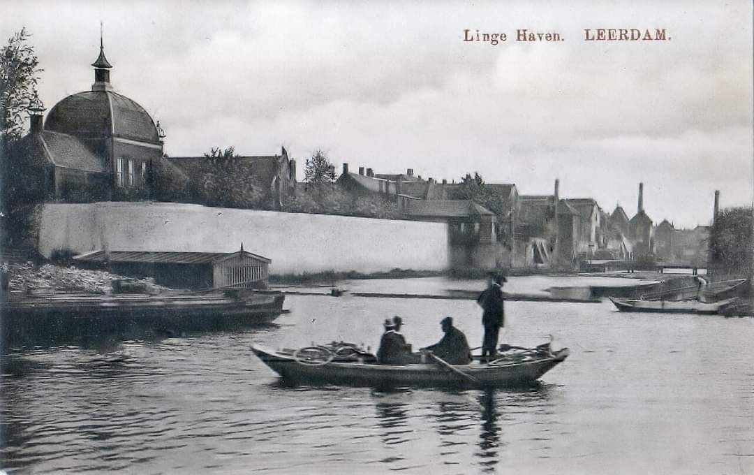 zicht op Leerdam oude foto